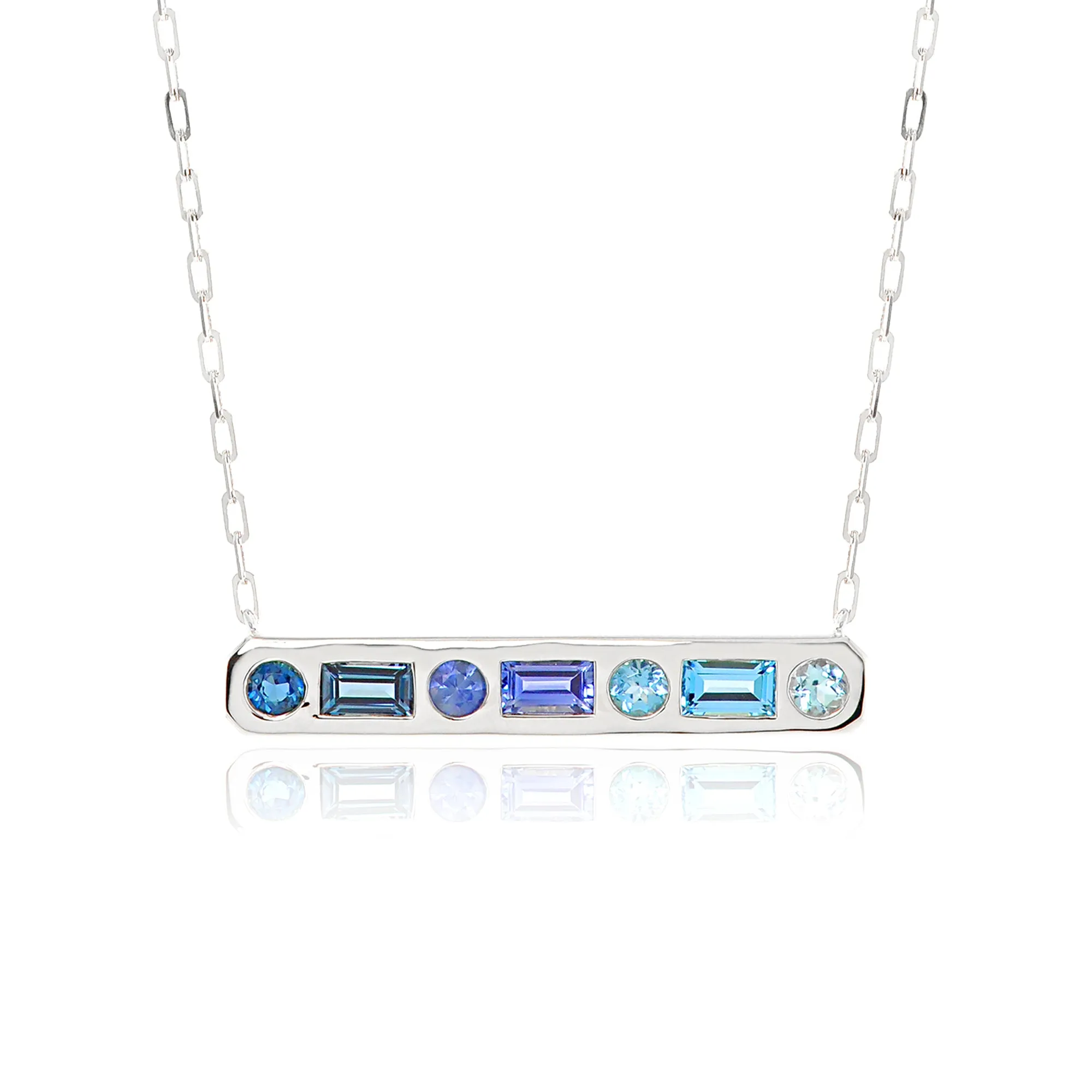 The Best Friend 18K Gemstone Bar Necklace