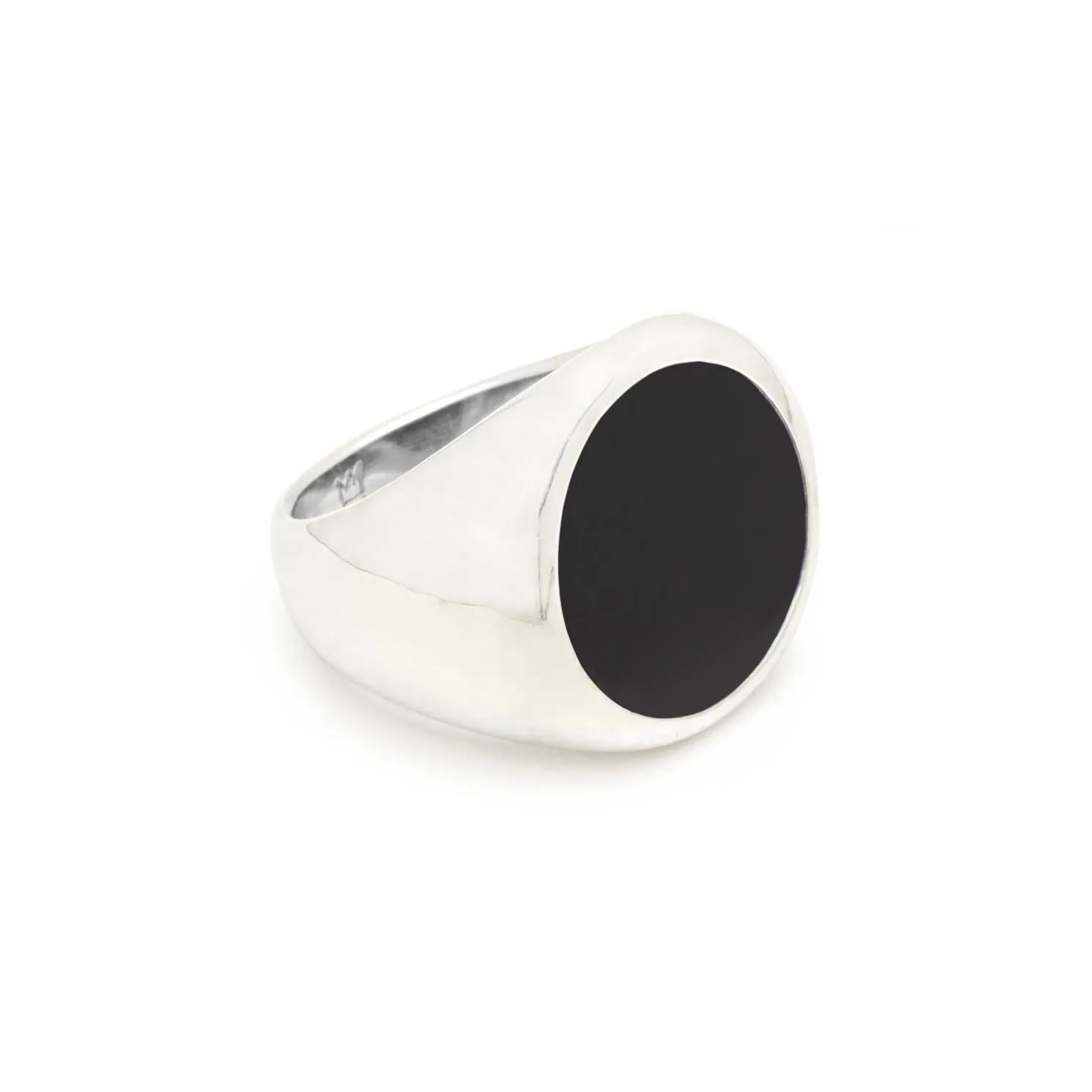 The Onyx Tablet Ring in Silver