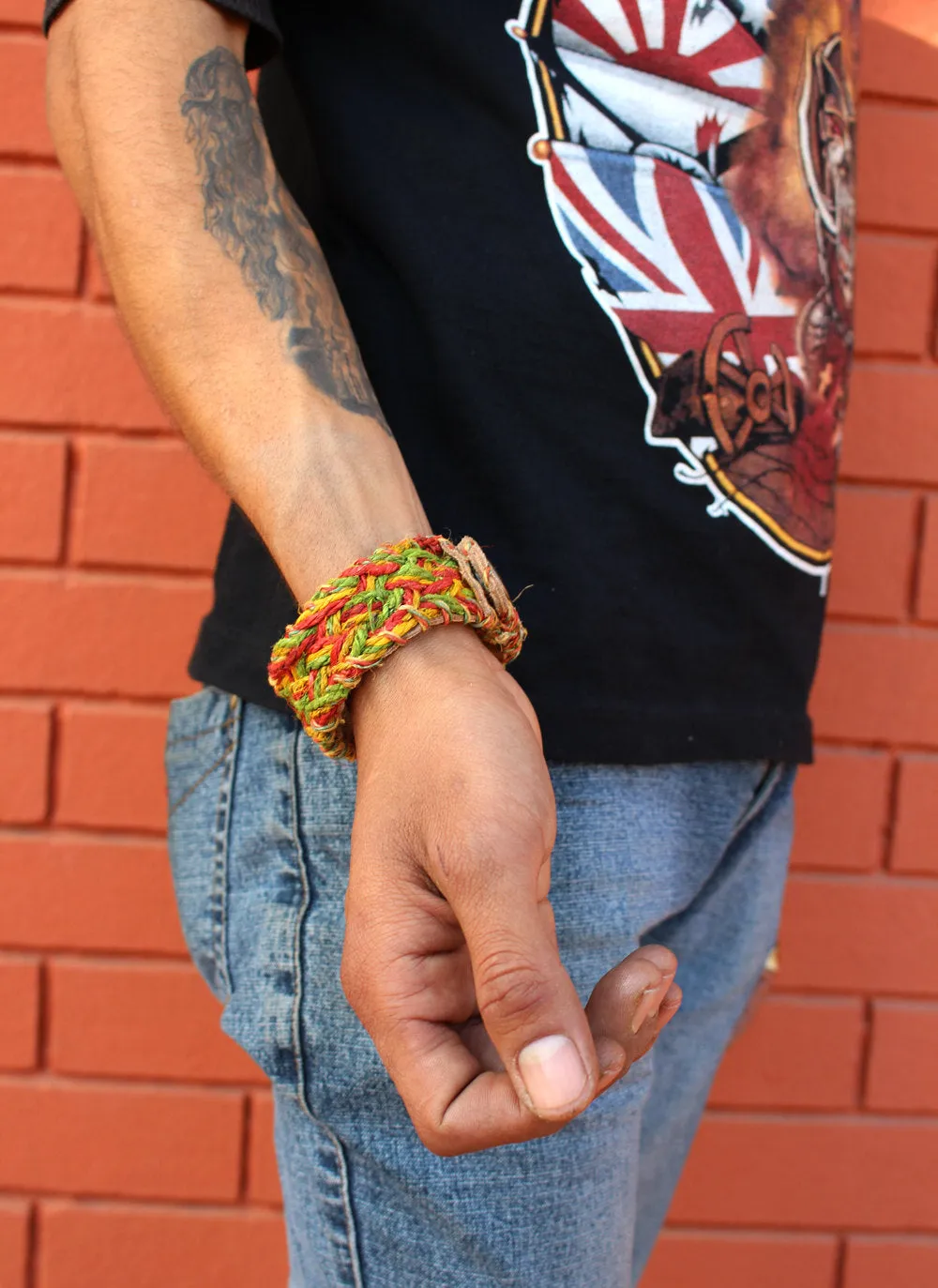 Thick Hemp Braided Bracelets