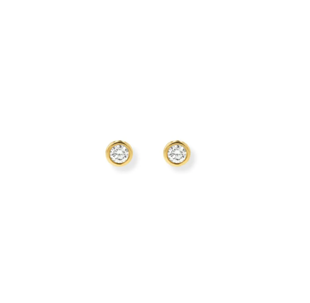 Tiny Diamond CZ Studs
