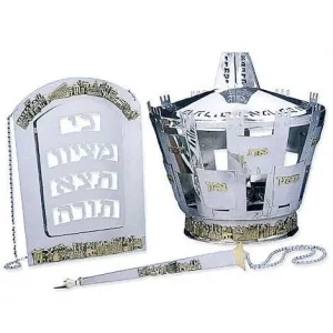 Torah Crown Breastplate Yad Set