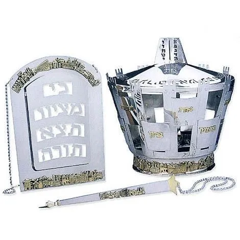 Torah Crown Breastplate Yad Set