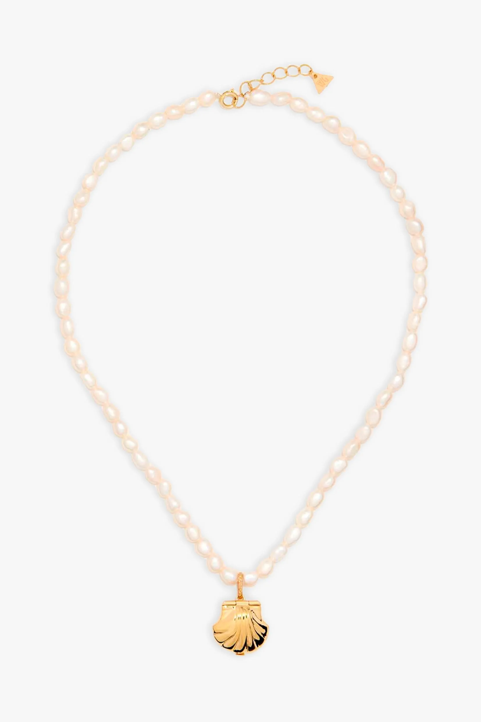 Under the Sea Locket with Pearl Necklace